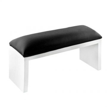 Подлокотник на белых деревянных ножках (Black)